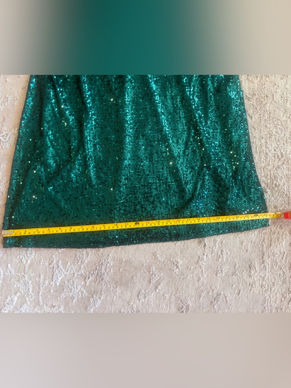 Sparkling Emerald Sequin shift Dress - Women's xl - Picture 7 of 12